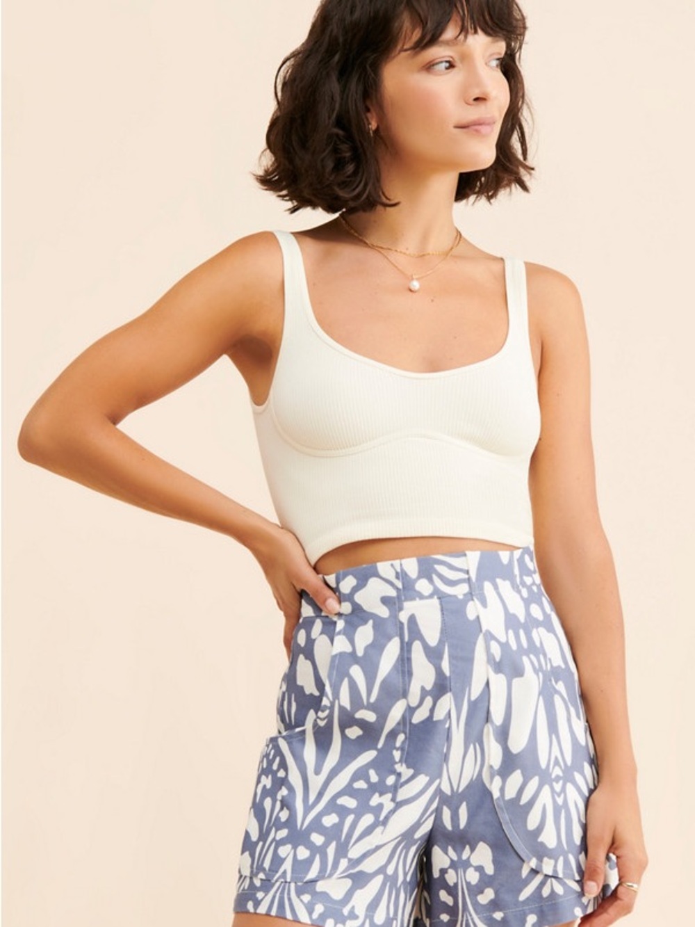 Poche High-Rise Shorts